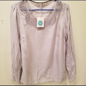 NWT Boden silk blend top
